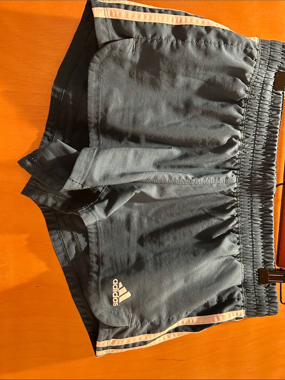 adidas forest green shorts with white stripes